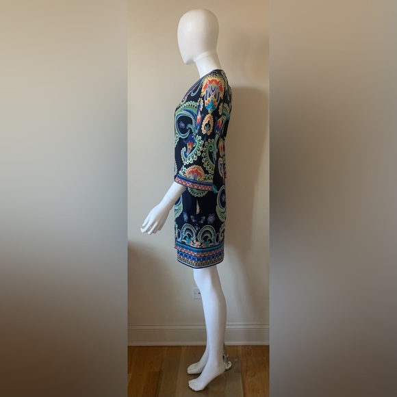 Laundry By Shelli Segal Bohemian Dress Sz 4 - Picture 3 of 7